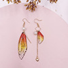 Fresh fashionable brand long earrings with tassels for bride, European style