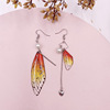 Fresh fashionable brand long earrings with tassels for bride, European style