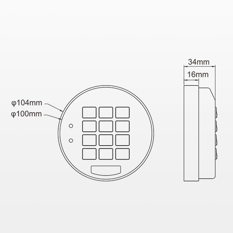 银行保险柜S026智能锁密码锁保险箱密码锁电子智能锁密码锁感应锁