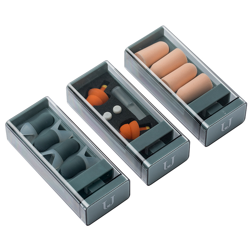 Jodun Judy tapones de espuma de memoria sueño estudiante anti-ruido dormitorio trabajo artefacto aislamiento acústico reducción de ruido tapones para los oídos de silicona