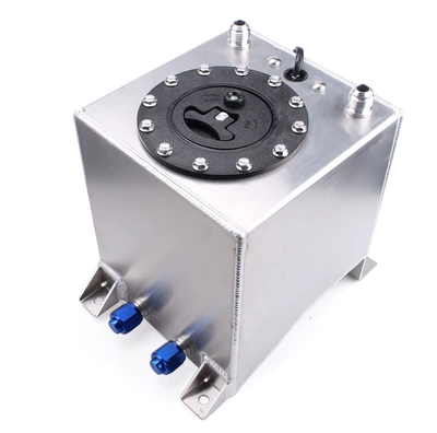 10L Aluminum Alloy Pressure-Regulating Mirror-Polished Fuel tank - silver