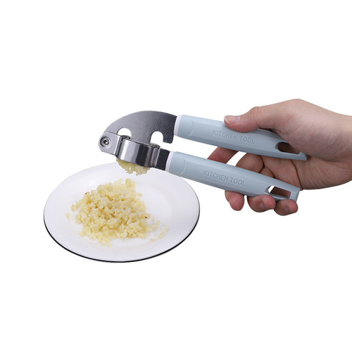 Nordic handle garlic press household stainless steel manual garlic peeler garlic pounder artifact garlic garlic press wholesale