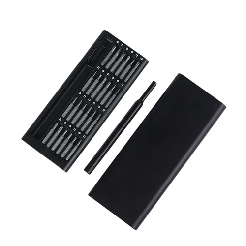 24-in-1 aluminum alloy shell precision screwdriver set multi-functional mobile phone repair and disassembly tool S2 bit