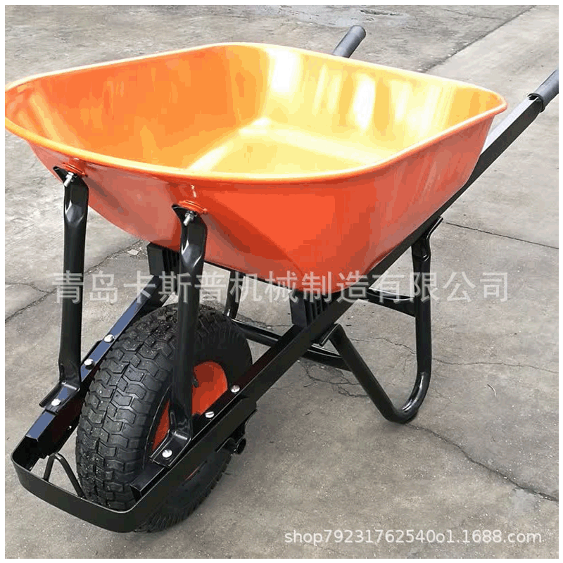 建筑工地独轮手推车欧洲大斗气态轮 WB8601