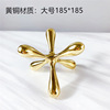 Modern and minimalistic creative brass table jewelry, decorations