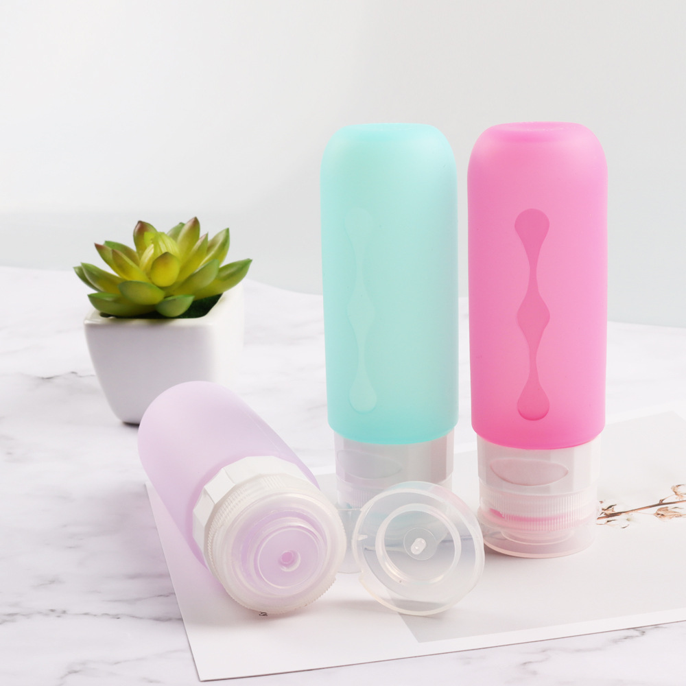 Inicio Suministros de viaje lavado sub-botella traje de Champú gel de ducha botella de silicona de grado alimenticio botella vacía