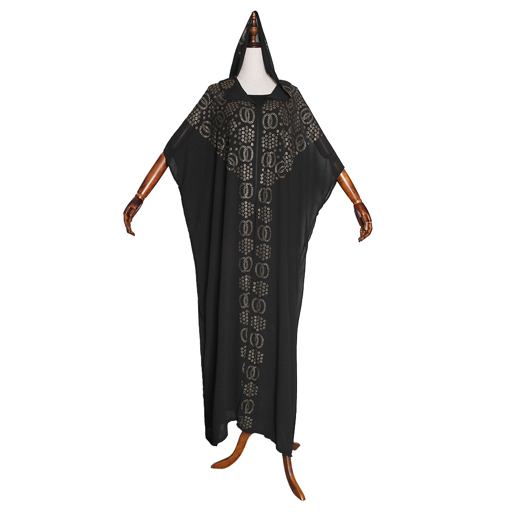 Vêtements pour femmes nouvelle cape perle chaude diamant manches chauve-souris robe_voghion.com