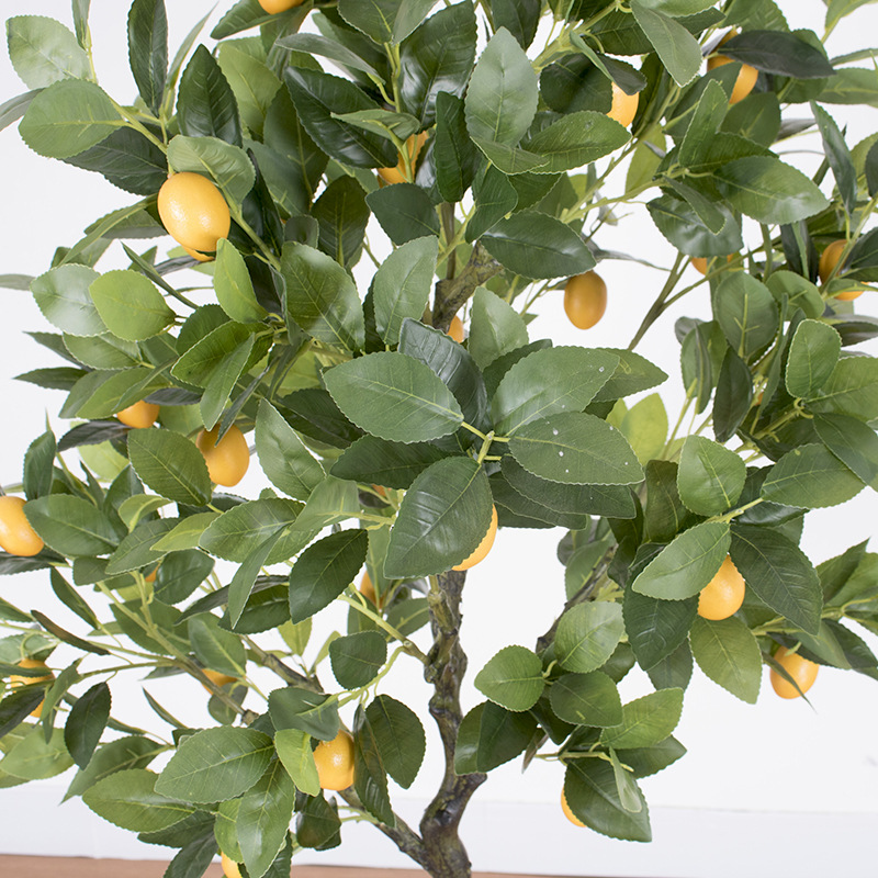 Simulación de limón fruta árbol bonsai naranja árbol bonsai simulación planta verde simulación árbol interior decoración falsa planta verde