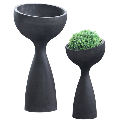Personalized and creative Nordic flowerpots, column-shaped flower stands, villa living room green plants, floor-standing flower table decoration ornaments