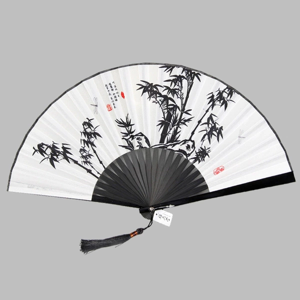 Black bamboo on white background (7 inches) without box or cover