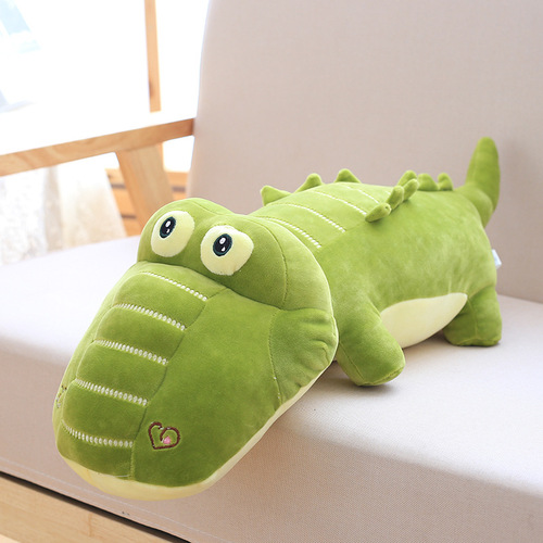 Charming Large Cute Crocodile Plush Toy, Down Filled Cotton Fiber Teddy Bear Lazy Person Sleeping Pillow, Birthday Gift