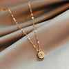 Brand fashionable chain for key bag  stainless steel, necklace, Korean style, 2020, internet celebrity, simple and elegant design