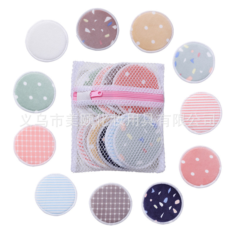 Removedor de maquillaje de terciopelo removedor de maquillaje de fibra de bambú removedor de maquillaje de algodón de bambú almohadilla de maquillaje removedor de maquillaje de algodón al por mayor