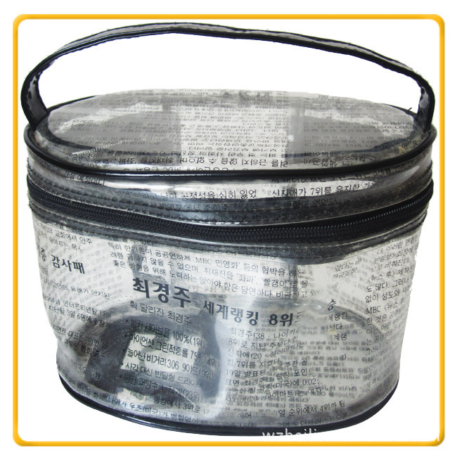 PVC手提化妆品收纳手提袋  厂家直销，欢迎来图来样制作