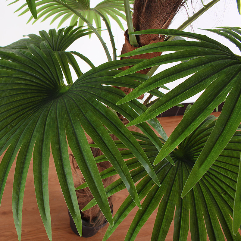 Planta bonsái decorativa de interior, venta directa de fábrica, palmera artificial en maceta, alta simulación