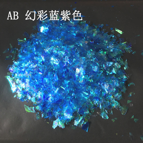 Shell paper candy paper 500g packed with colorful glass stickers colorful crushed decorative sequins for DIY manicure