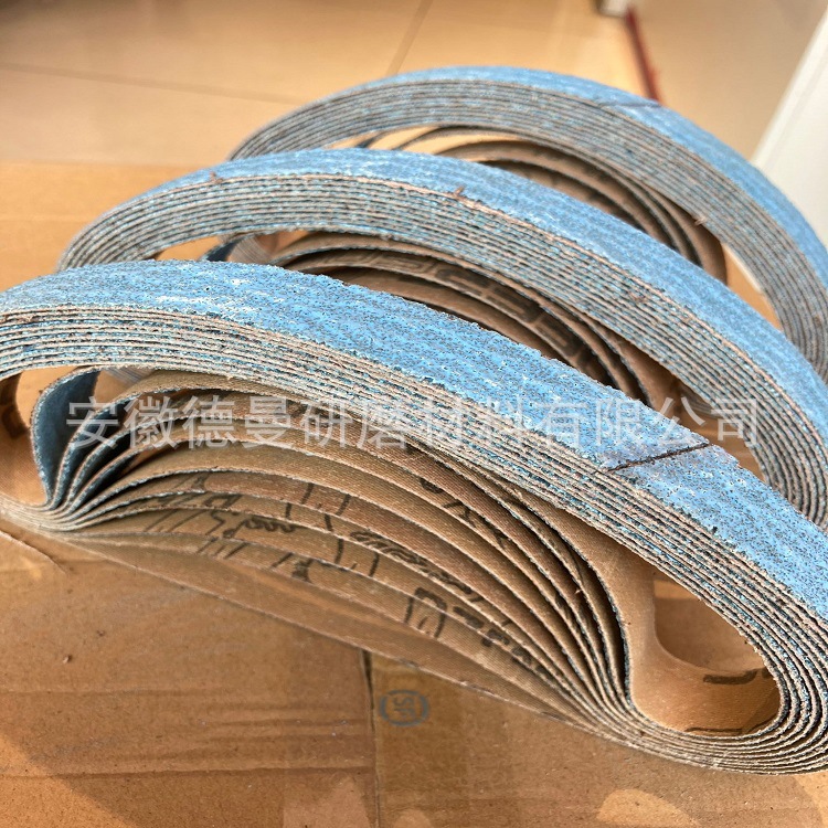 供应韩国鹿牌PZ533锆刚玉气动小砂带20*520mm 合金制品焊缝打磨带