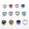 Hairgrip with bow, hair accessory, pendant heart-shaped, wholesale, 22×17mm