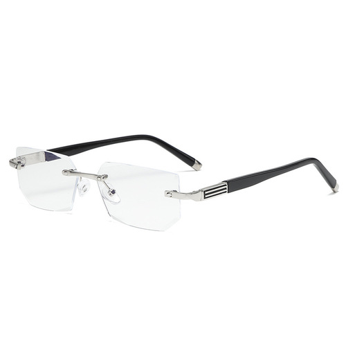 Edge-rounding reading glasses with blue light protection, sold on street stalls, no-frame, senior-friendly, youthful and stylish, fresh new design