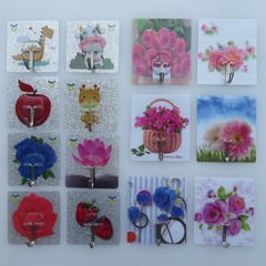 Omnice Magic 513 Hook Strong Removable Adhesive Invisible Hook Bestselling No-Nail Sticky Hook Street Vendor Product Supply