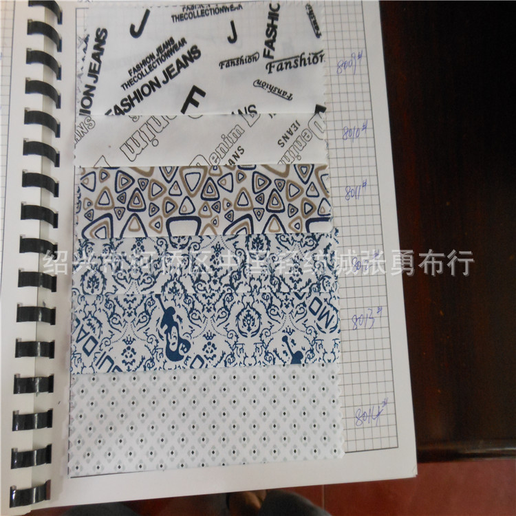 全涤春亚纺口袋布印花涂料印花转移印花布细纹布涂料印花