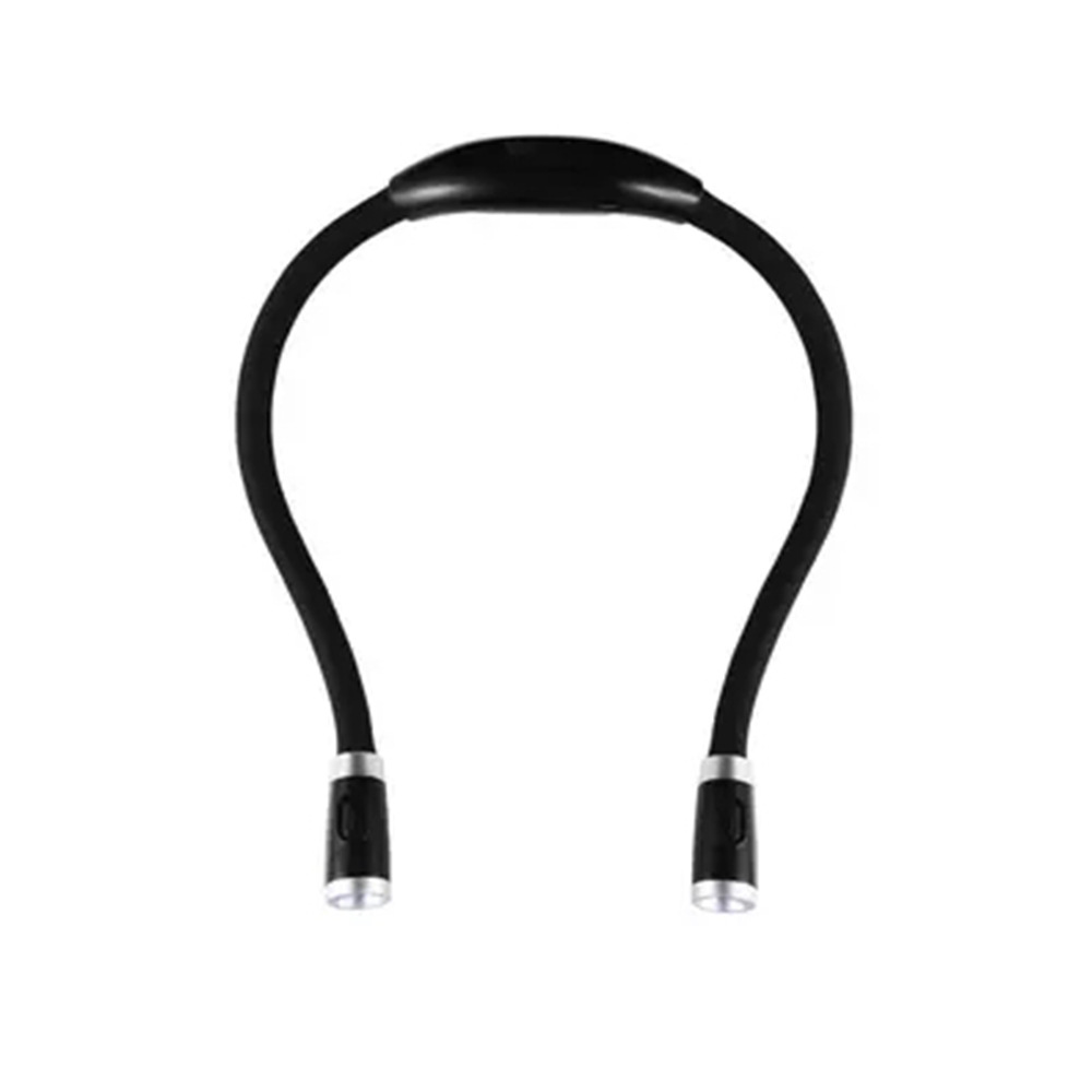 Venta directa de fábrica USB carga Halter luz transfronteriza Venta caliente lectura abrazo luz de lectura soporte de luz Impresión de logotipo