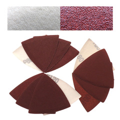 Foreign trade supply source 80*80*80mm triangular red sandpaper with no holes self-adhesive velvet sandpaper universal accessory