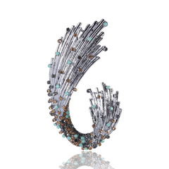 法國Eternelle巴洛克復古風尚胸花 歐版大衣配飾女胸針雙用