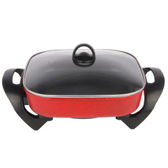 Korean-style multifunctional square pot electric hot pot home electric cooking pot student dormitory pot integrated pot large capacity electric hot pot