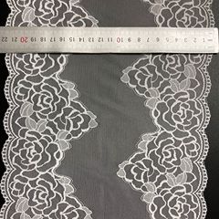 New elastic large flower double wave lace trim soft women's accessories underwear wedding dress lace trim accessories 