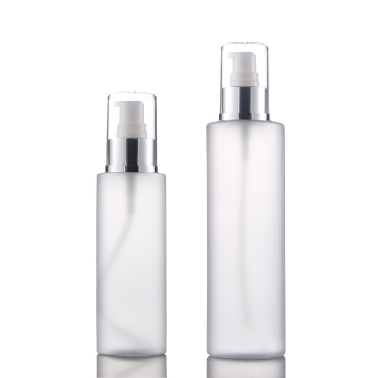 En stock al por mayor 100ml de plástico esmerilado PET presionando botella de loción 200ml cosmético portátil sub-embalaje botella vacía image 6
