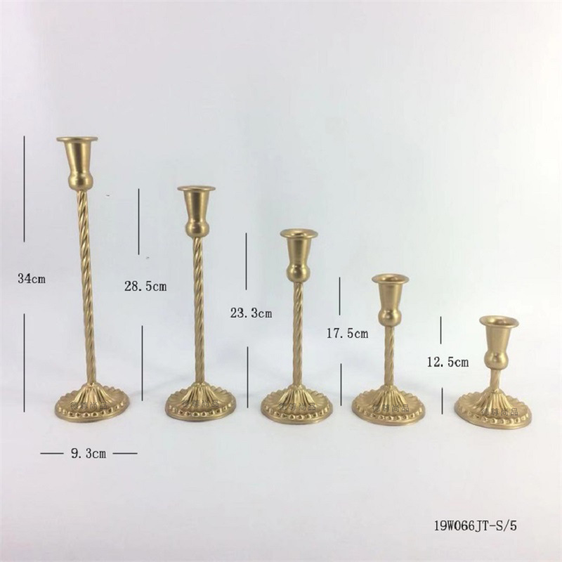 Candelabro de hierro de estilo europeo vintage vela taza Amazon vela taza decoración de la boda vela titular vela de la cena titular de la vela