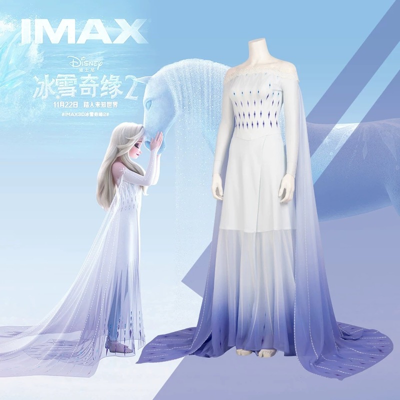 Frozen 2cos Princess Aisha Dress cos Clothing EIsa Princess Aisha Dress Christmas cosplay Clothing Women