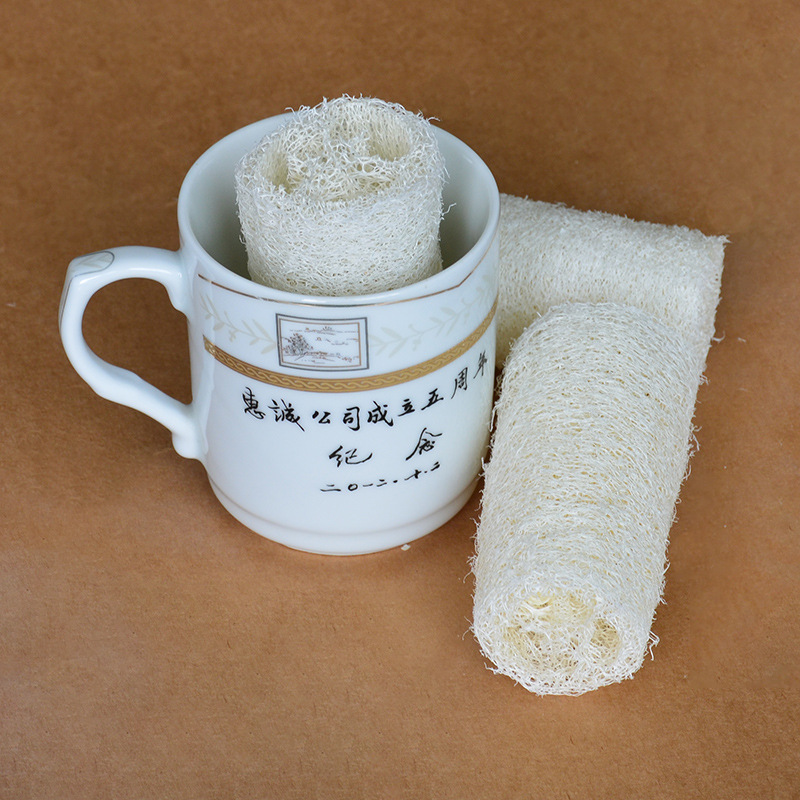 Ahui luofah esponja limpieza cepillo de limpieza de la cocina rebanada de luofah esponja lavado olla cepillo