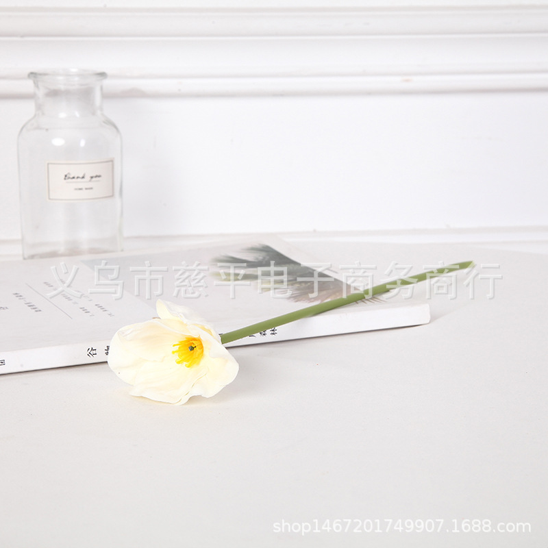 Simulación transfronteriza pu mini flor de amapola artificial flor falsa Yumeiren ramo hogar decoración de la boda flor artificial fábrica