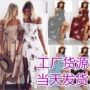 印花新款海边欧美连衣裙