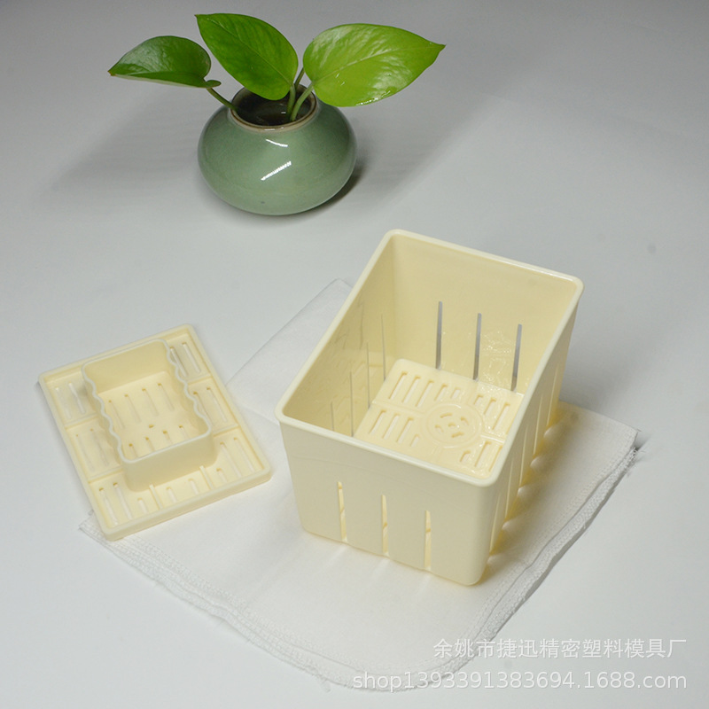 Tofu molde plástico Tofu prensa Tofu caja molde hecho en casa plástico Tofu caja fábrica directa tamaño pequeño