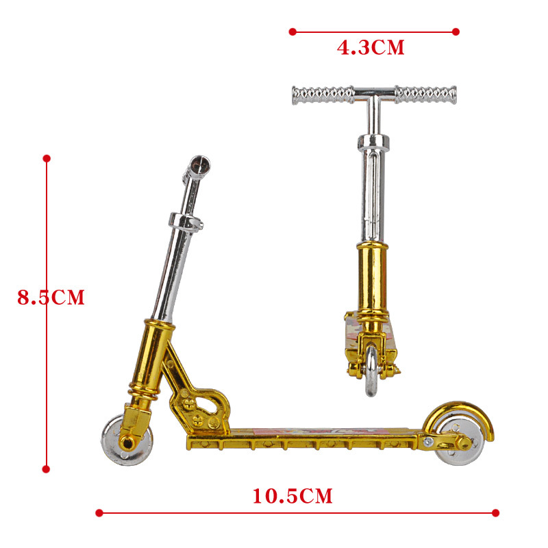 Juguete transfronterizo de simulación de aleación mini dedo modelo de bicicleta Dedo de juguete patineta bicicleta scooter traje
