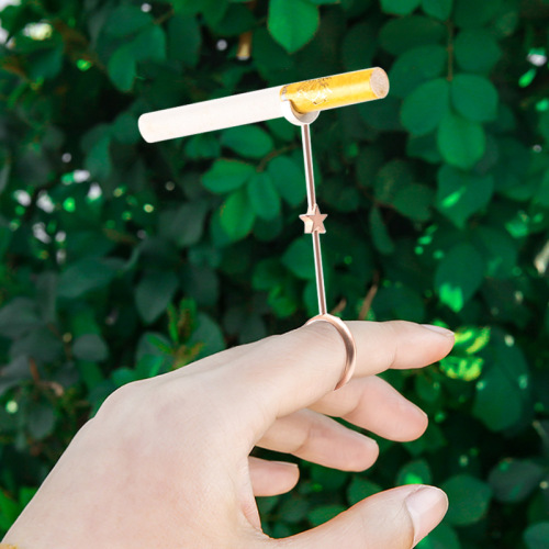 Xingyue Cigarette Holder Cigarette Holder Men's and Women's Game Office Smoking Ring Fashion Personality Creative Trendy Accessories Cross-Border