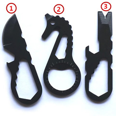 EDC Portable Multi-functional Pocket Tool Keychain Outdoor Survival Tool Multi-purpose Combination Bottle Opener