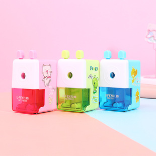 Yunfeng 9111 children's cartoon hand pencil sharpener pencil sharpener pencil sharpener wholesale primary and secondary school gifts