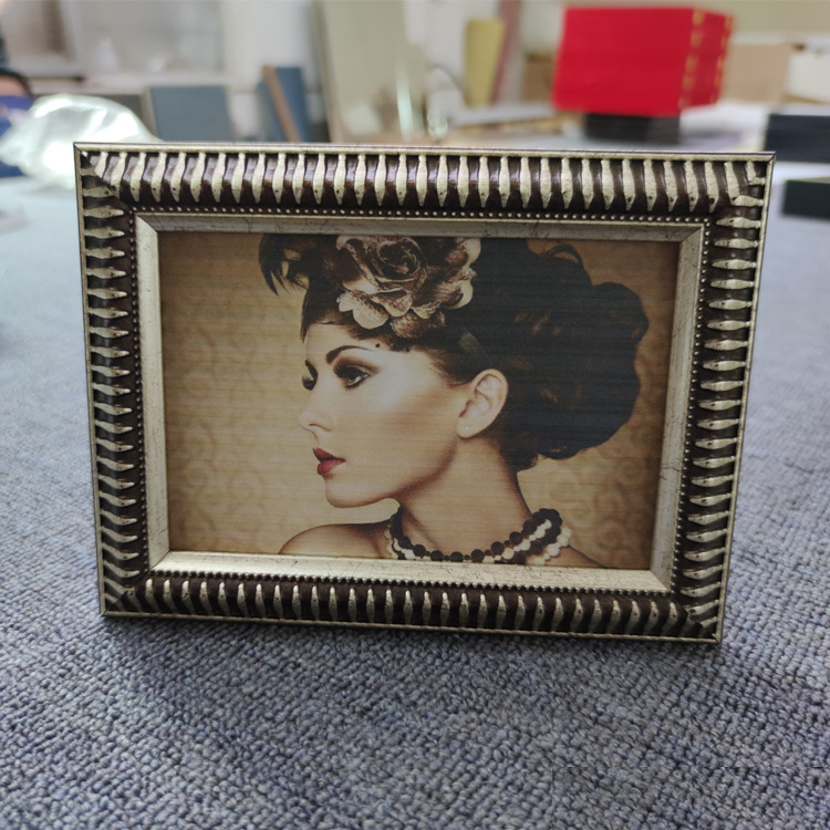 Customized Photo Frame Table Small Size 6-Inch 7inch 8inch A4 Certificate Frame European Retro Old Photo Frame Wholesale
