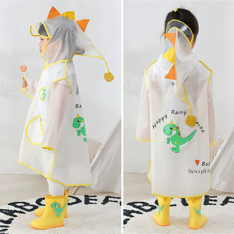 Бао Ю Маленький Динозавр Детский плащ мальчики девочки детский сад ребенок с школьной позиции пончо Детский студенческий плащ