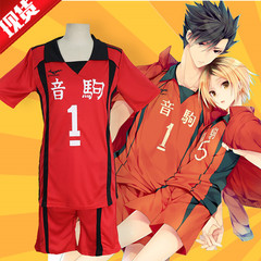 Volleyball boy Nekoma High School Kuroo Tetsuro Solitary Claw grinding cosplay suit volleyball short-sleeved T-shirt jersey