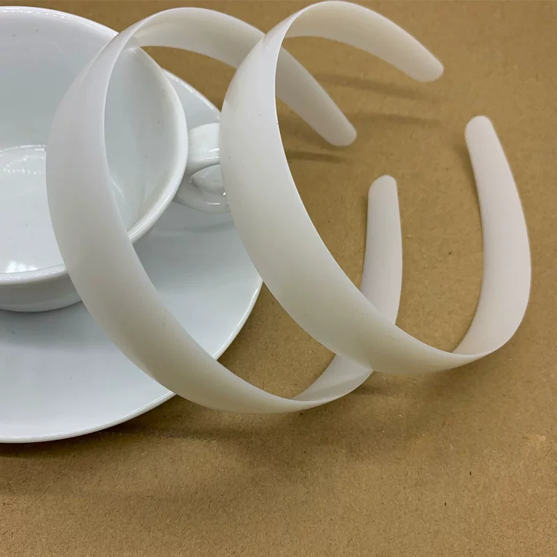 Plastic white headband, Korean style, 20mm, 2cm, 13mm