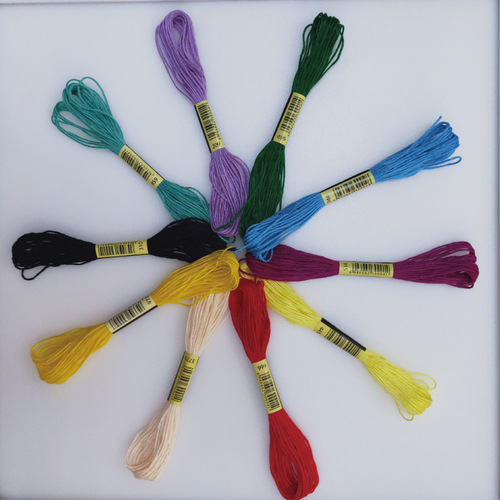 Direct Sales of DIY Embroidery Floss Cross-Stitch Thread Punch Stitch Fun Cross-Stitch Branch Line Manufacturer, 447 Colors, Starts from 1 Kilogram