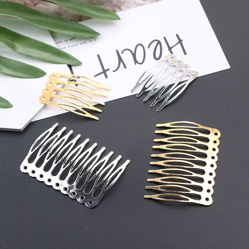 Factory Direct supply 27 * 39MM five-tooth/ten-tooth hair comb antique diy hair accessories hair plug material wholesale Factory Direct supply 27 * 39MM five-tooth/ten-tooth hair comb antique diy hair accessories hair plug material wholesale