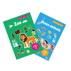 Cross-border wholesale stickers Children's DIY scene stickers Marine animal dress-up fun puzzle stickers book