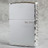 ZIPPO windproof kerosene lighter 205 frosted silver -plated three -sided side carving star rain