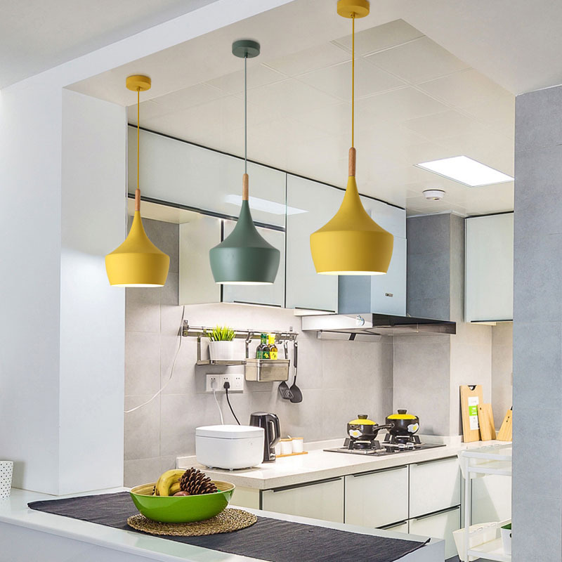 Araña nórdica americana retro ABC instrumento musical lámpara de aluminio restaurante bar lámpara de tres cabezas cafetería Hotel lámpara de ingeniería